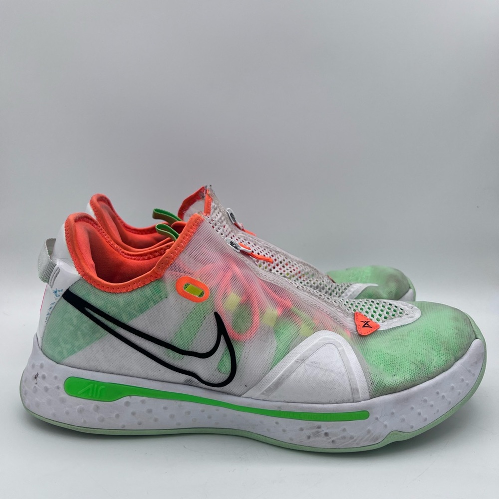 Nike PG 4 x Gatorade White Orange Green GX 2020 Size 13 Running Basketball Shoe